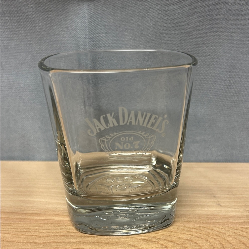 Jack Daniels Old no 7 Brand Etched Glass Tumbler